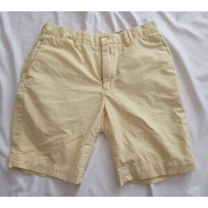 Men's Polo Ralph Lauren Classic Fit Cotton Yellow Shorts Sz 30 (MP377)